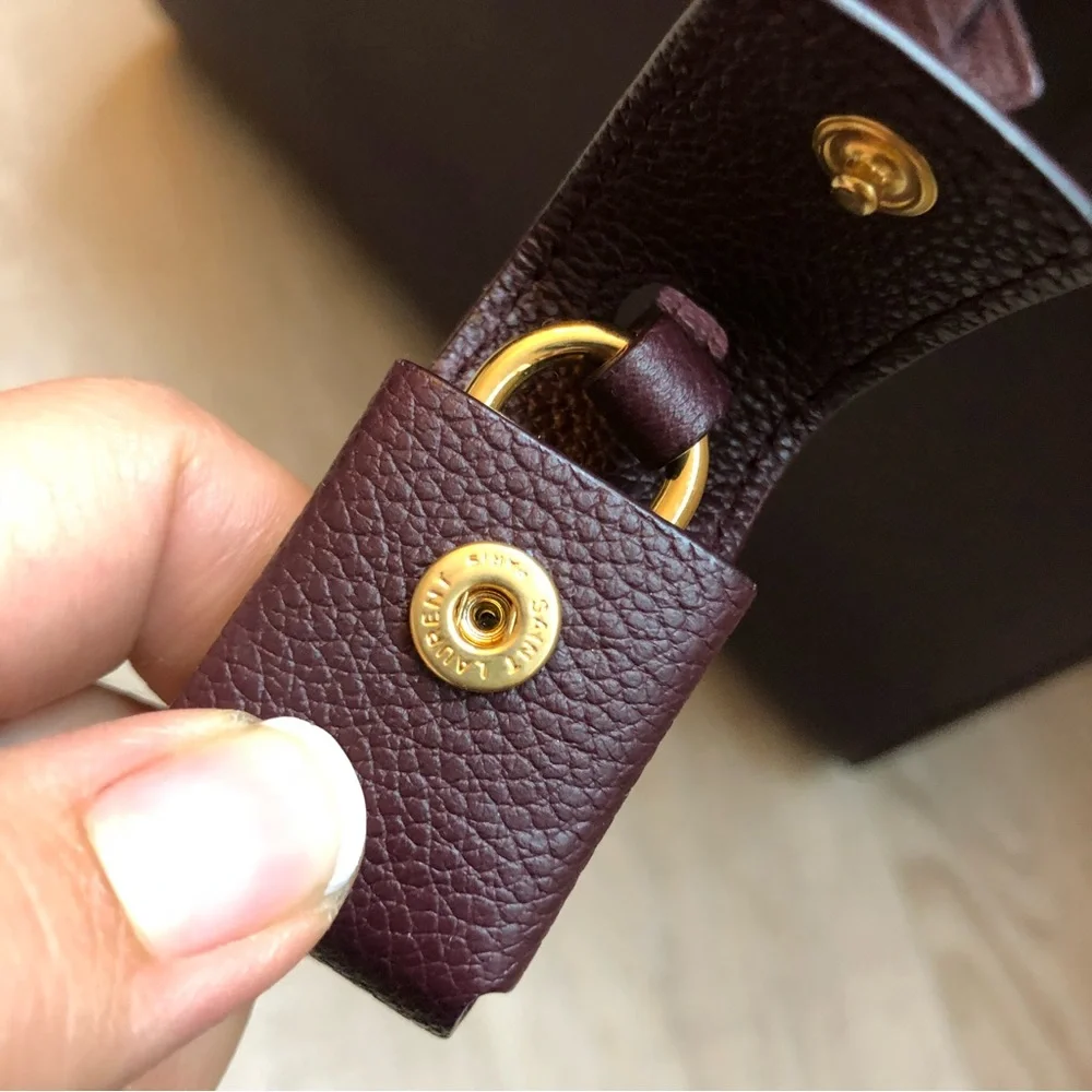 Saint Laurent Burgundy Baby Sac De Jour